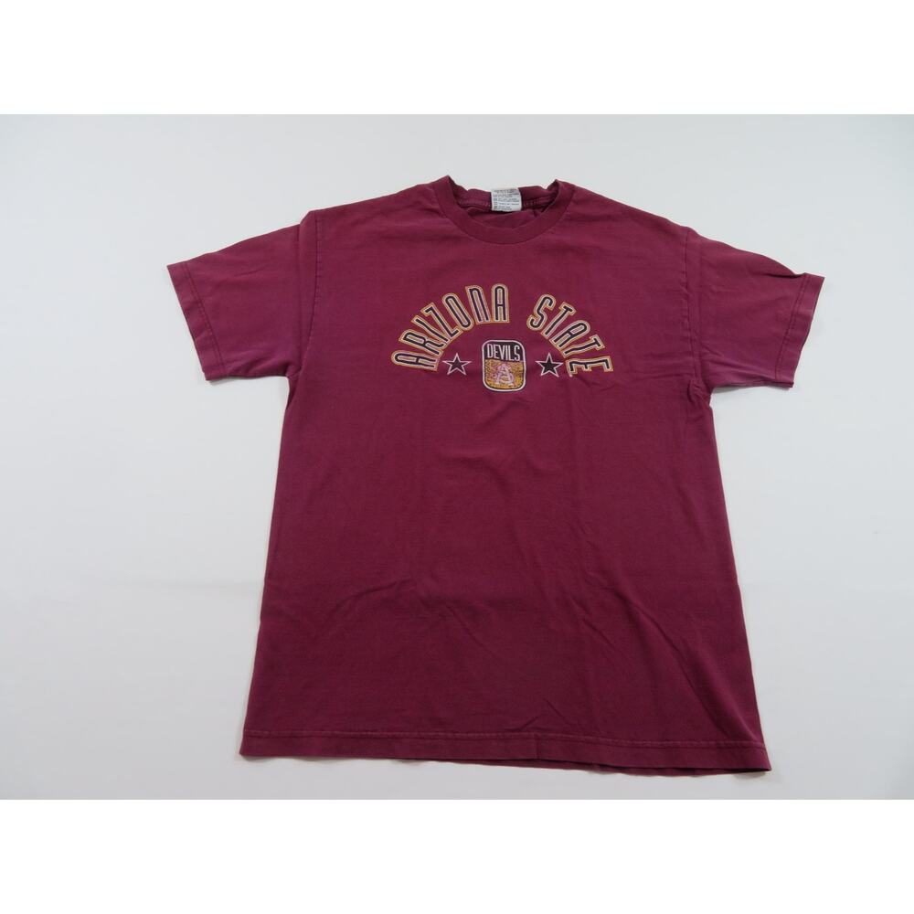 Arizona State University ASU Sun Devils T-Shirt Maroon Sz L Y2K
